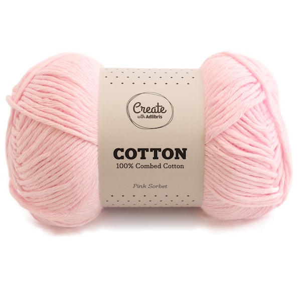 Adlibris Cotton Garn 100g Pink Sorbet A075