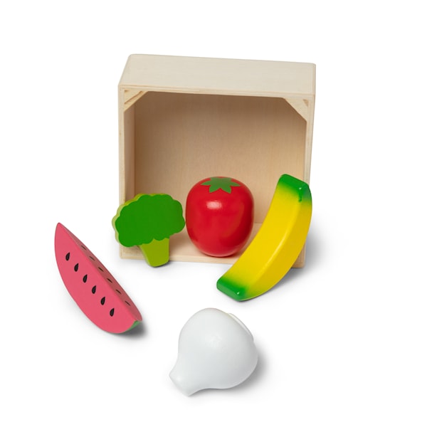 Melissa & Doug Wooden Toy Play Food - Produce (fruit and vegetable)