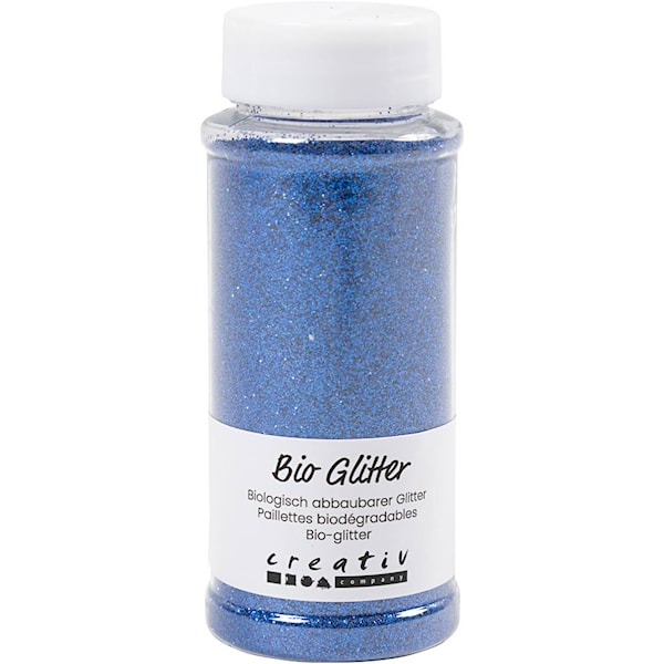 Bio-glitter Bl&aring; 140 ml/ 1 burk