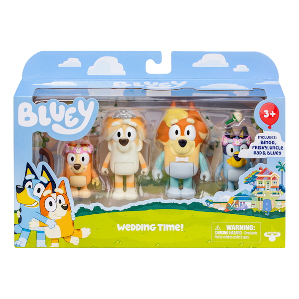 Figurer 4-pak Figures Wedding Bluey