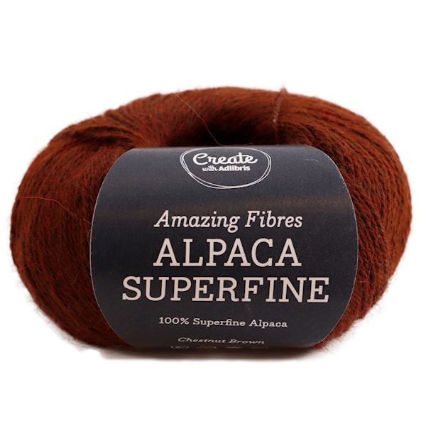 Adlibris Alpaca Superfine 50g Chestnut Brown A207