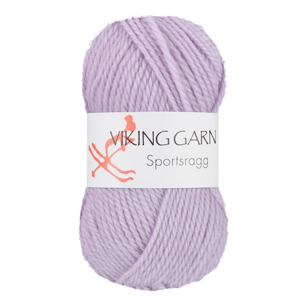 Sportsragg 50 g Lys lilla 567 Viking Garn