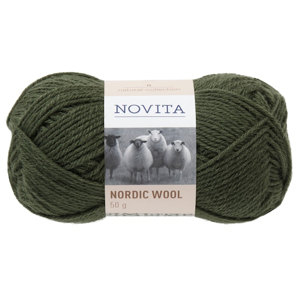 Novita Nordic Wool Lanka Villasekoite 50 g, kuusi 397