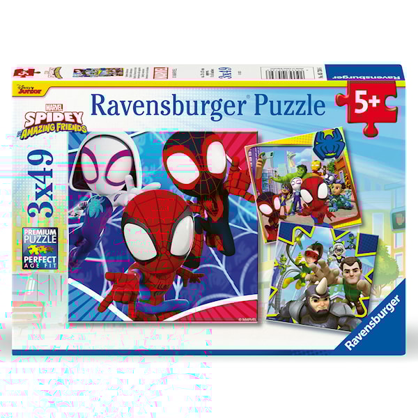 Puslespill 3X 49 Spideys Eventyr