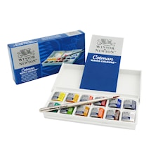 Akvarellfärg Cotman Sketchers Pocket Box 12 halvkoppar Winsor & Newton