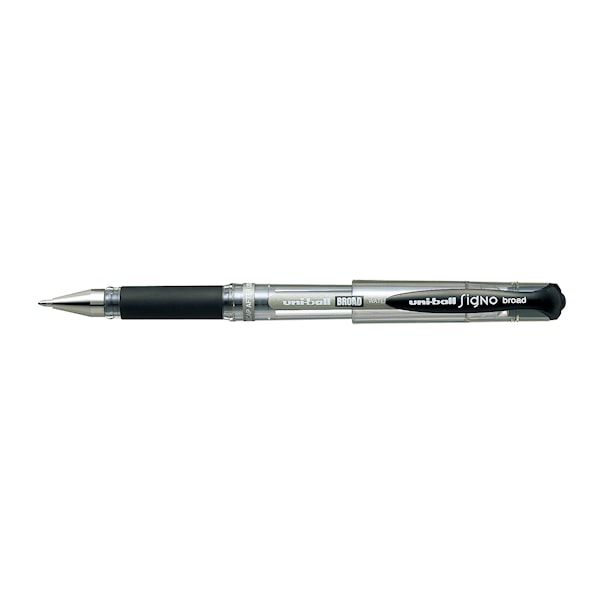 Rullepenn Signo Broad UM-153 Svart, Uni-Ball