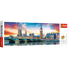 Big Ben and Palace of Westminster London, Puslespill, Panorama, 500 brikker, Trefl