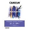 Mixed Media-papir A4-blokk, 20 ark 200g, Canson Graduate