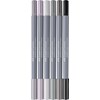Dual Marker Goldfaber 'Greyscale' 6-p, Faber-Castell