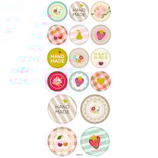 Tarrat, handmade, arkki 10x23 cm, ca. 16 kpl, 1 ark