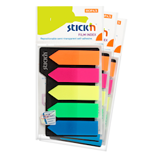 Indexflikar Neon 42x12mm Pilar Plast 3-pack Stick'n