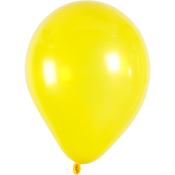 Ballonger, runde, dia. 23 cm, gul, 10 stk./ 1 pk.