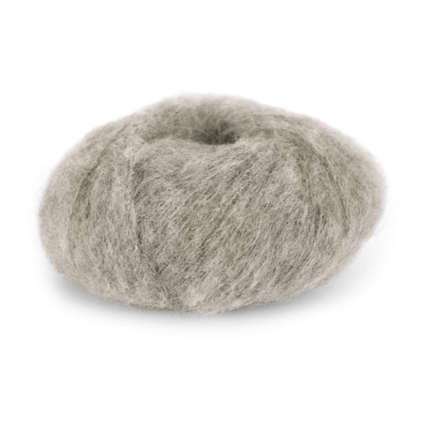Du Store Alpacka Faerytale Garn 50 g ljus gråbrun 758
