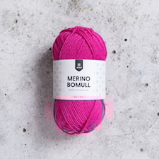 Merino Bomull 50 gr Raspberry Rose (11) Järbo