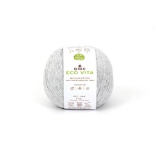Eco Vita recycled bomull 100 gr Ljus grå (110) DMC