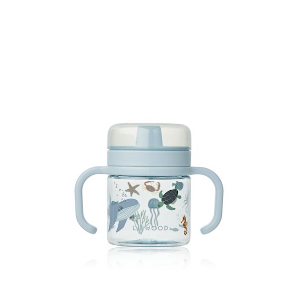 LIEWOOD Kylo Tritan Tutkopp 280 ml, Sea Creature/Sandy -  Barnekopper & Tilbehør  - Plast,Silikon