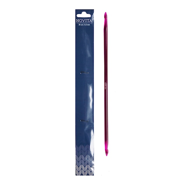 Novita tunisisk heklenål 30 cm 8,0