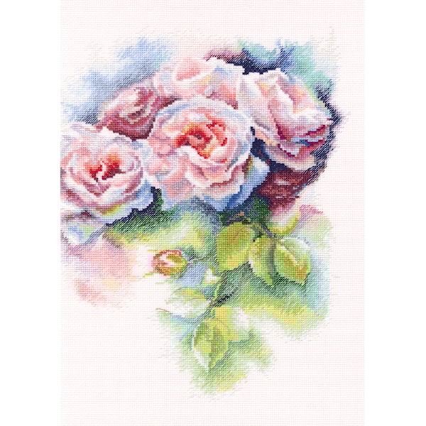 Broderisett rosa glede 25x31,5 cm RTO