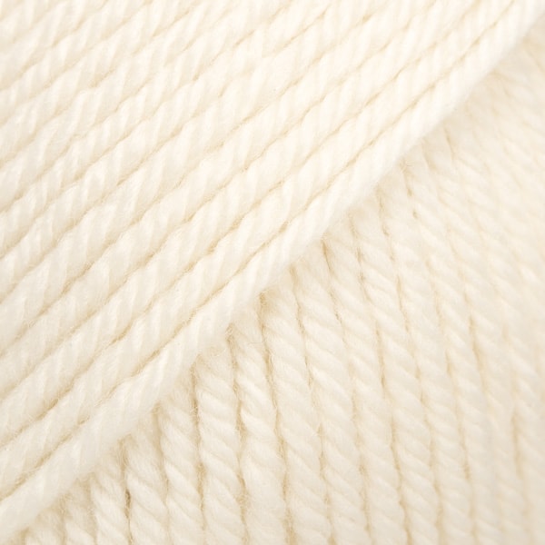 Daisy Uni Colour Ullgarn 50 g off white (01) Drops