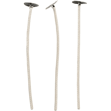 Veker for lys i beholder, Egnet for beholdere med diameter 20-65 mm, L: 10 cm, tykkelse 2 mm, 50 stk./ 1 pk.