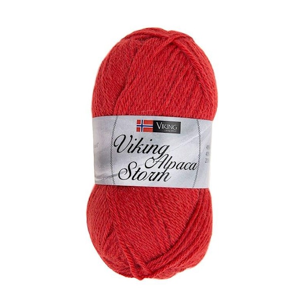 Viking of Norway Alpaca Storm 50 gr Rød 550