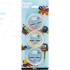 Foam Clay®, sininen, punainen, keltainen, 3x14 g/ 1 pkk