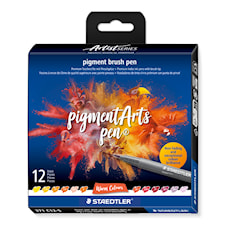 Brushpen Pigment Varm 12-pack Staedtler