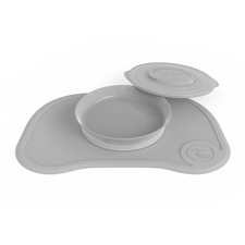 Twistshake Click Mat + Plate 6+m Pastel Grey