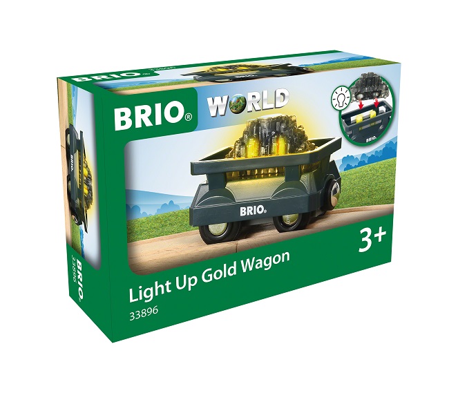 BRIO World - 33896 Kultavaunut valaisimilla, Brio