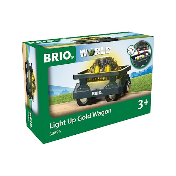 BRIO - Gullvogn med lys (33896)