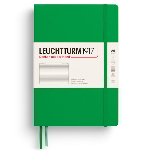 Notatbok A5 Hard Linjert Spring Leaf Leuchtturm1917