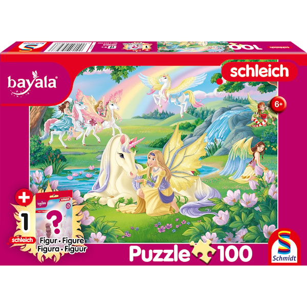 Pussel Enhörnings magi med Schleich Bayala häst 100 bitar Schmidt
