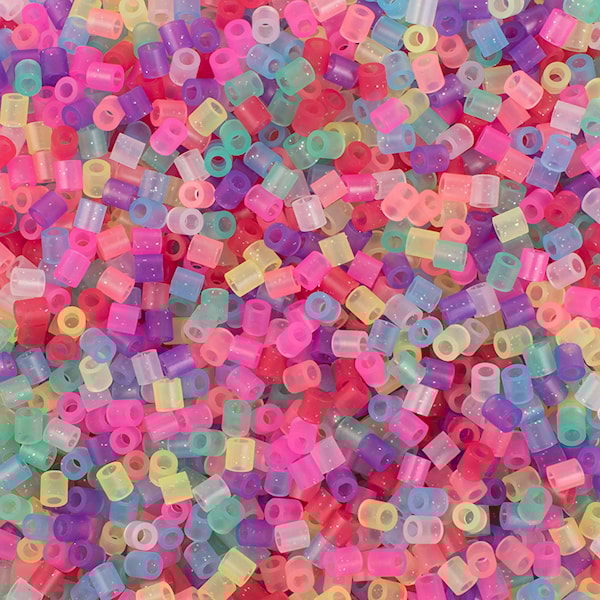 Rørperler Glittermiks 5000 perler Playbox
