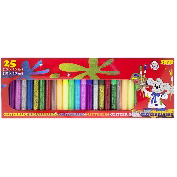 Glitterlim Mix 25 st Sense