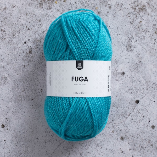 Fuga Garn Ullmix 50 g Turkos (60127) Järbo