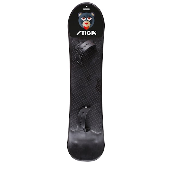 Snowboard med bindinger, Svart, Stiga