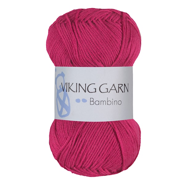 Bambino 50 g Sterk rosa 466 Viking Garn