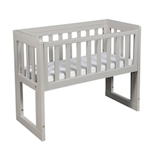 Troll Bedside Crib Oslo, Soft Grey