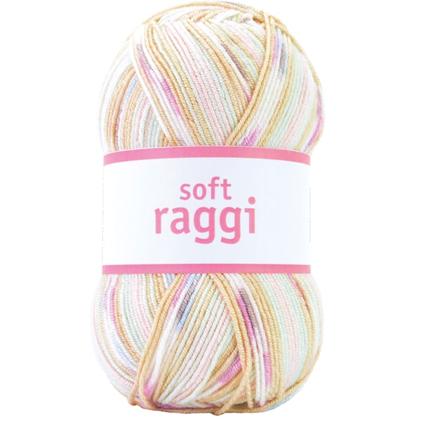 Järbo Soft Raggi Garn Akrylmix 100g Milkshake Print (31220)