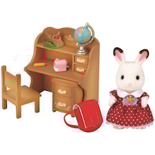 Set med syster Chokladkanin (Skrivbord), Sylvanian Families