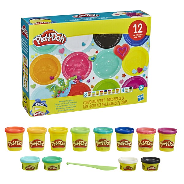 Play-Doh Bright Delights Multicolor 12-Pack