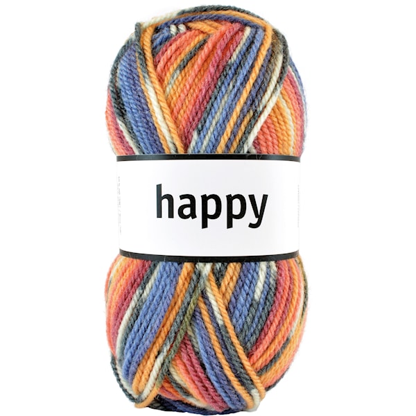 Järbo Happy Garn Ullmix 100g Cowboy Print 52115