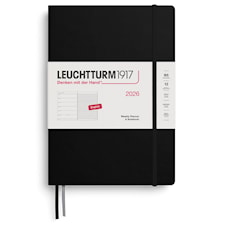 Weekly Planner & Notebook 2026 B5 Black Leuchtturm1917