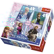 Frost Puslespill, 4 ulike motiv, Trefl