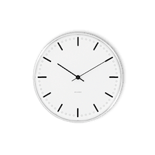 Arne Jacobsen City Hall Väggur Dia 29 cm Vit