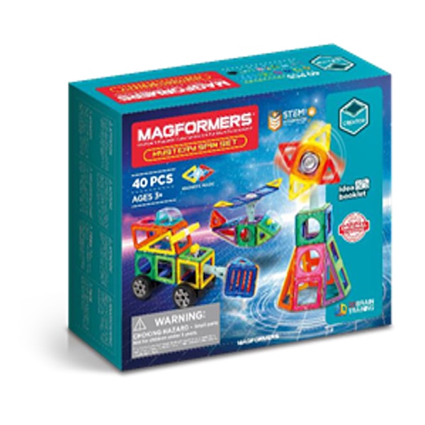 Magformers Mystery Spin Set med 40 deler