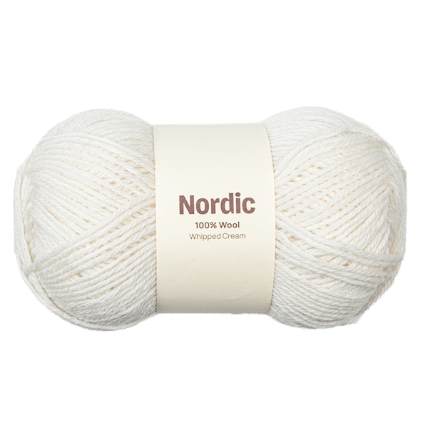 Nordic 100% ull 100 gr Kremfløte offwhite A826 Adlibris