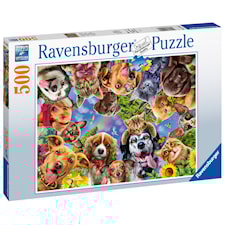 Animal selfie, Pussel, 500 bitar, Ravensburger