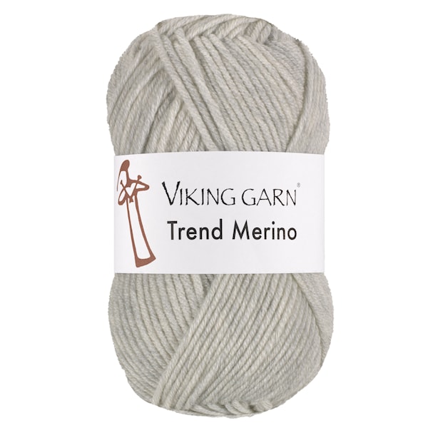 Trend Merino 50 g Perlegrå 412 Viking Garn