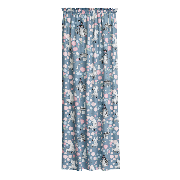 Finlayson Gardin Muminmamman Dagdrömmer 100% bomull 140 x 250 cm Mörkblå rosa Finlayson Gardin Muminmamman Dagdrömmer 100% bomull 140 x 250 cm Mörkblå rosa